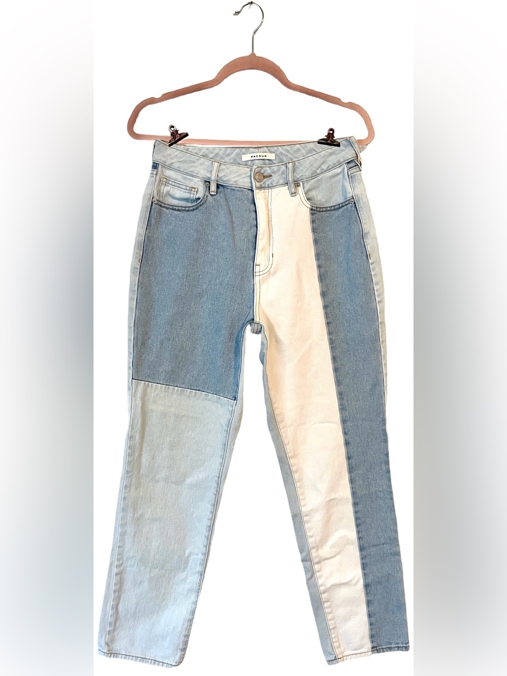 PACSUN ECO HOPPER PATCH MOM JEANS SIZE 27
